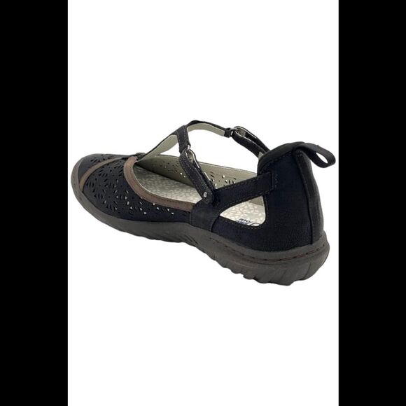 JBU Daffodil Casual T-Strap Mary Jane Shoe Black - Medium - Picture 3 of 3
